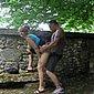 Quickie Sex im Park mit Ficken und Blasen